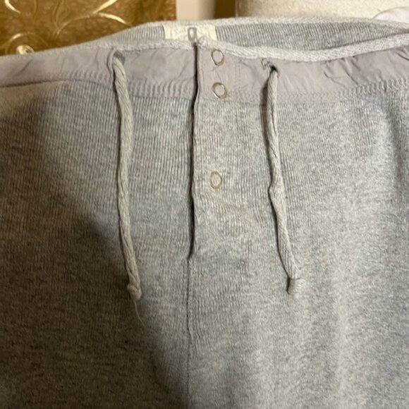 VINTAGE Womens Lucky Brand Dungarees by Gene Montesano Grey Knit Long Johns USA - Picture 3 of 5